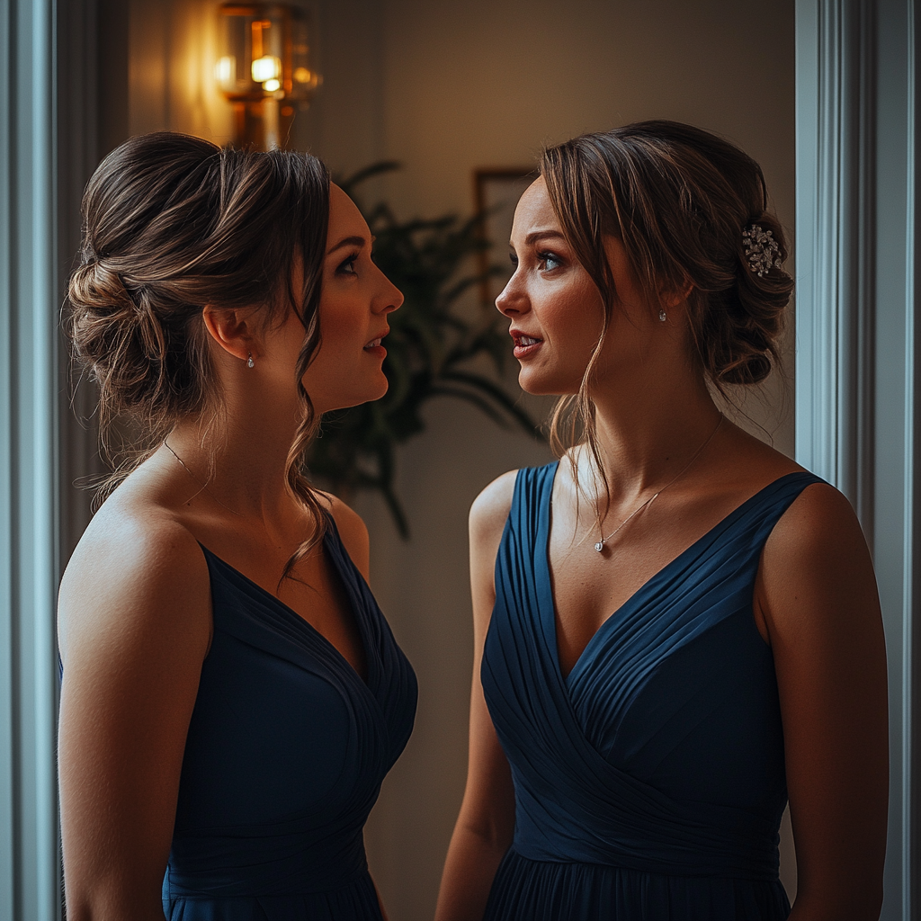 Two bridesmaids talking | Source: Midjourney