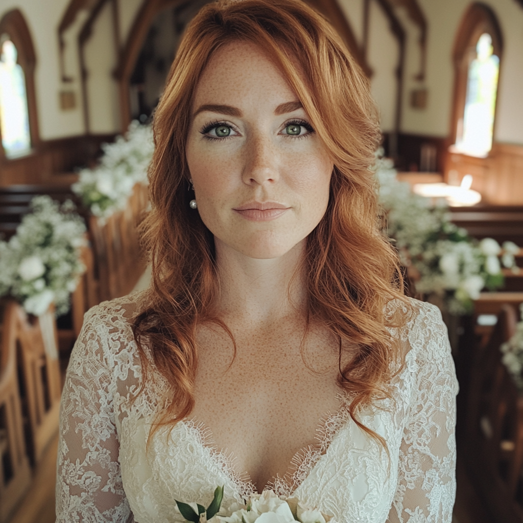 A close up of a bride | Source: Midjourney