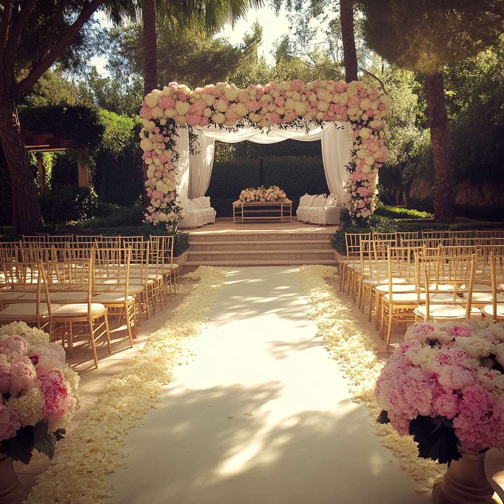 A wedding setting | Source: Midjourney