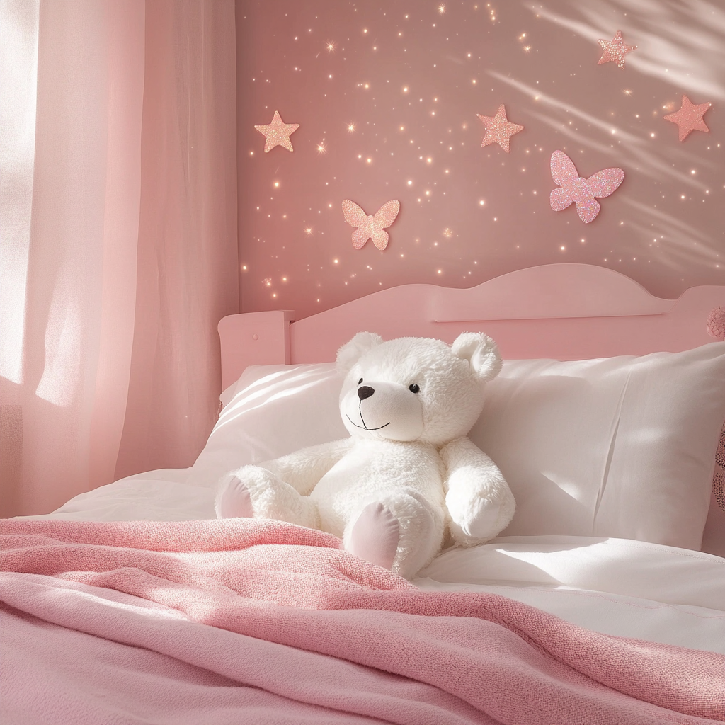 A pink bedroom | Source: Midjourney