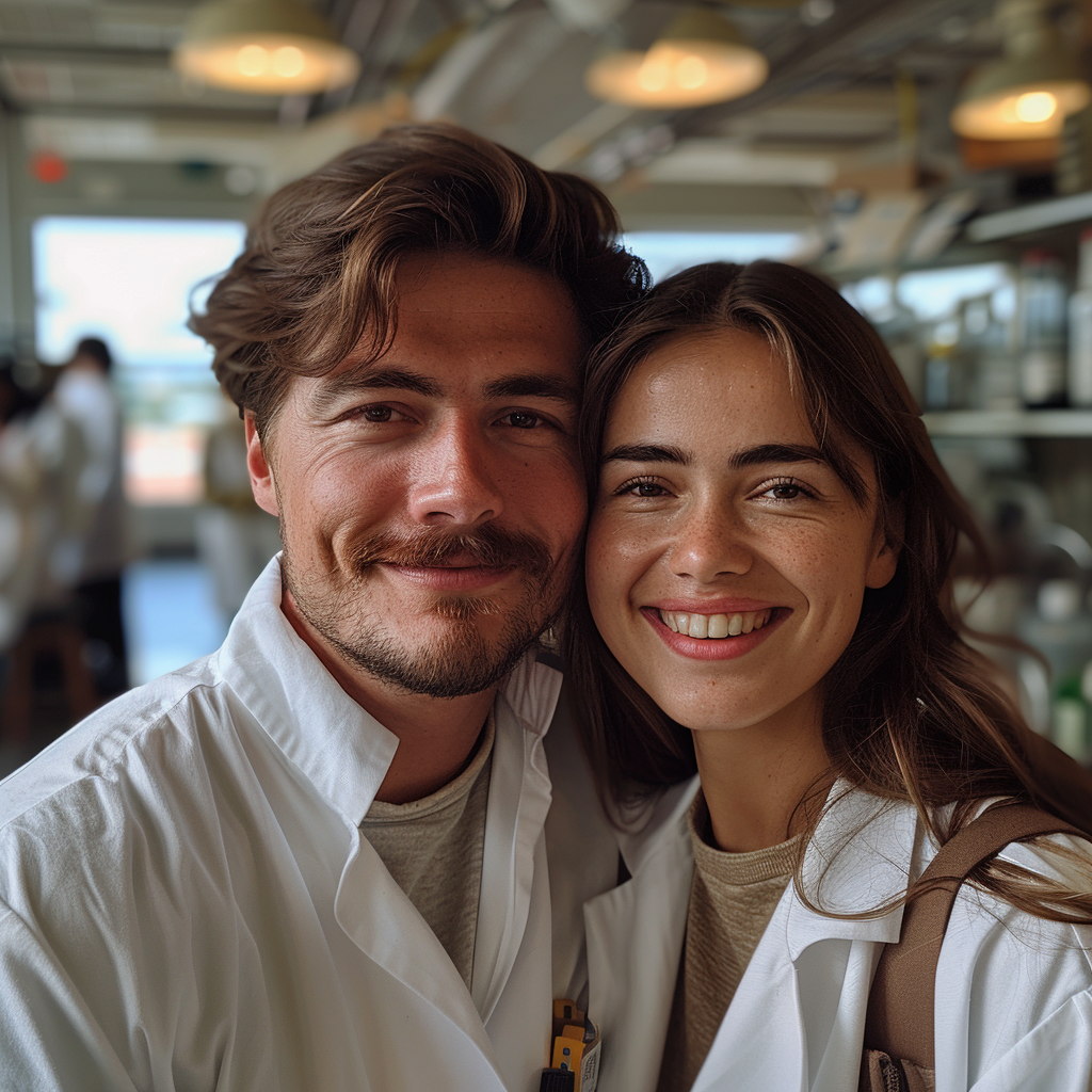 A couple in a lab | Source: Midjourney