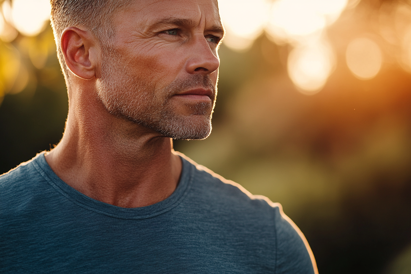 A man standing outdoors | Source: Midjourney