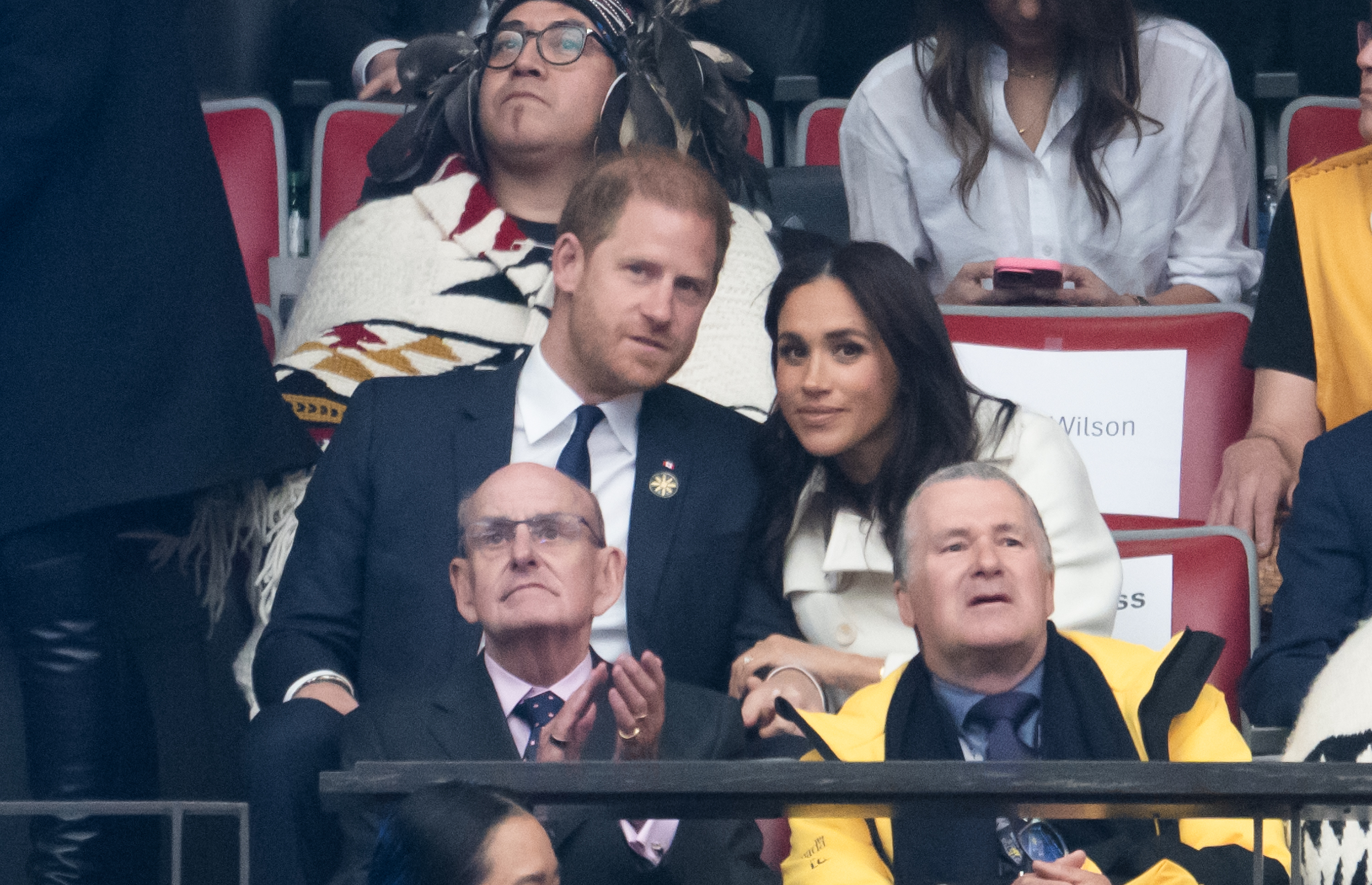 The Duke and Duchess of Sussex during the opening ceremony of the 2025 Invictus Games at BC Place on February 8, 2025, in Vancouver, British Columbia, Canada. | Source: Getty Images