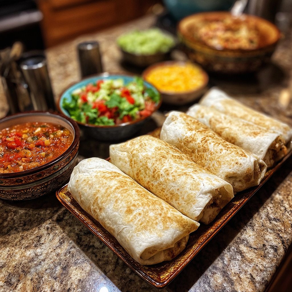 A platter of food on a counter | Source: Midjourney