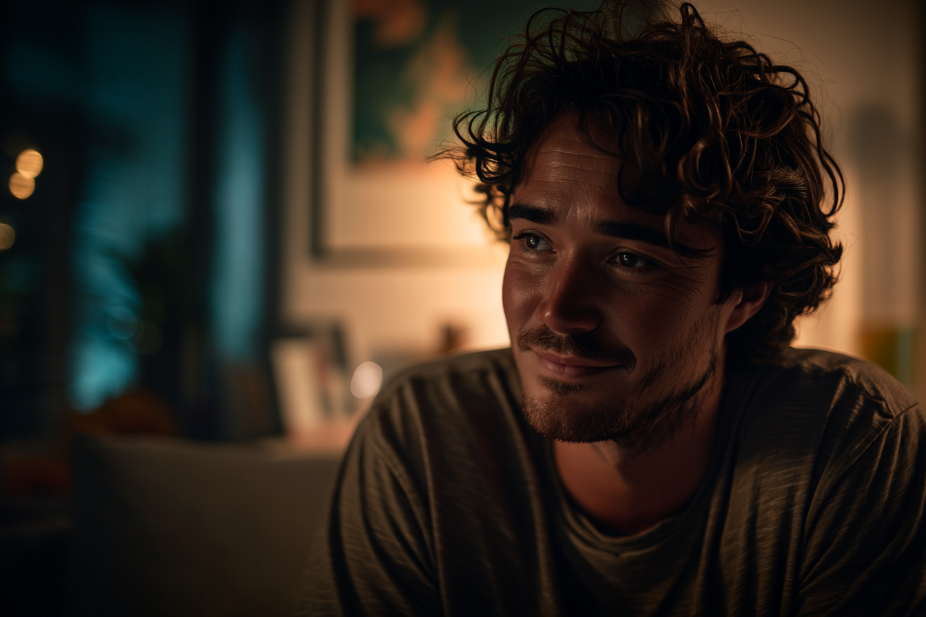A man with a smirk | Source: Midjourney