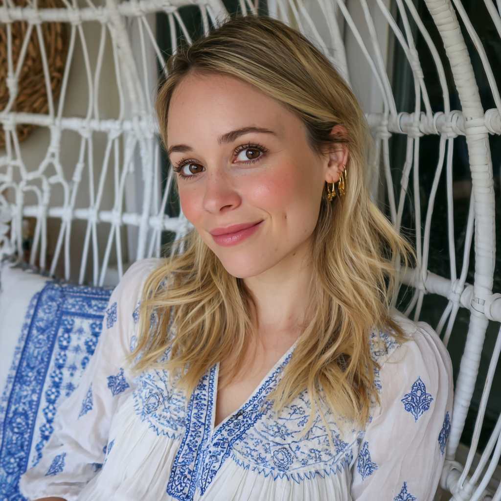 A smiling pregnant woman | Source: Midjourney