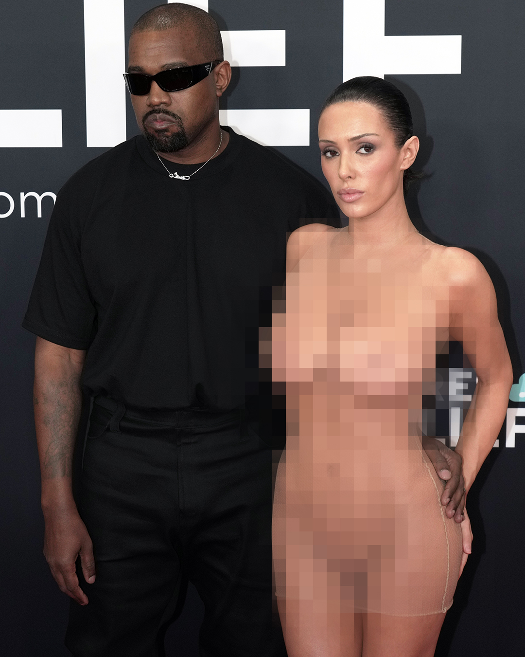 Kanye West and Bianca Censori attend the 67th GRAMMY Awards in Crypto.com arena in Los Angeles, California on February 2, 2025 | Source: Getty Images