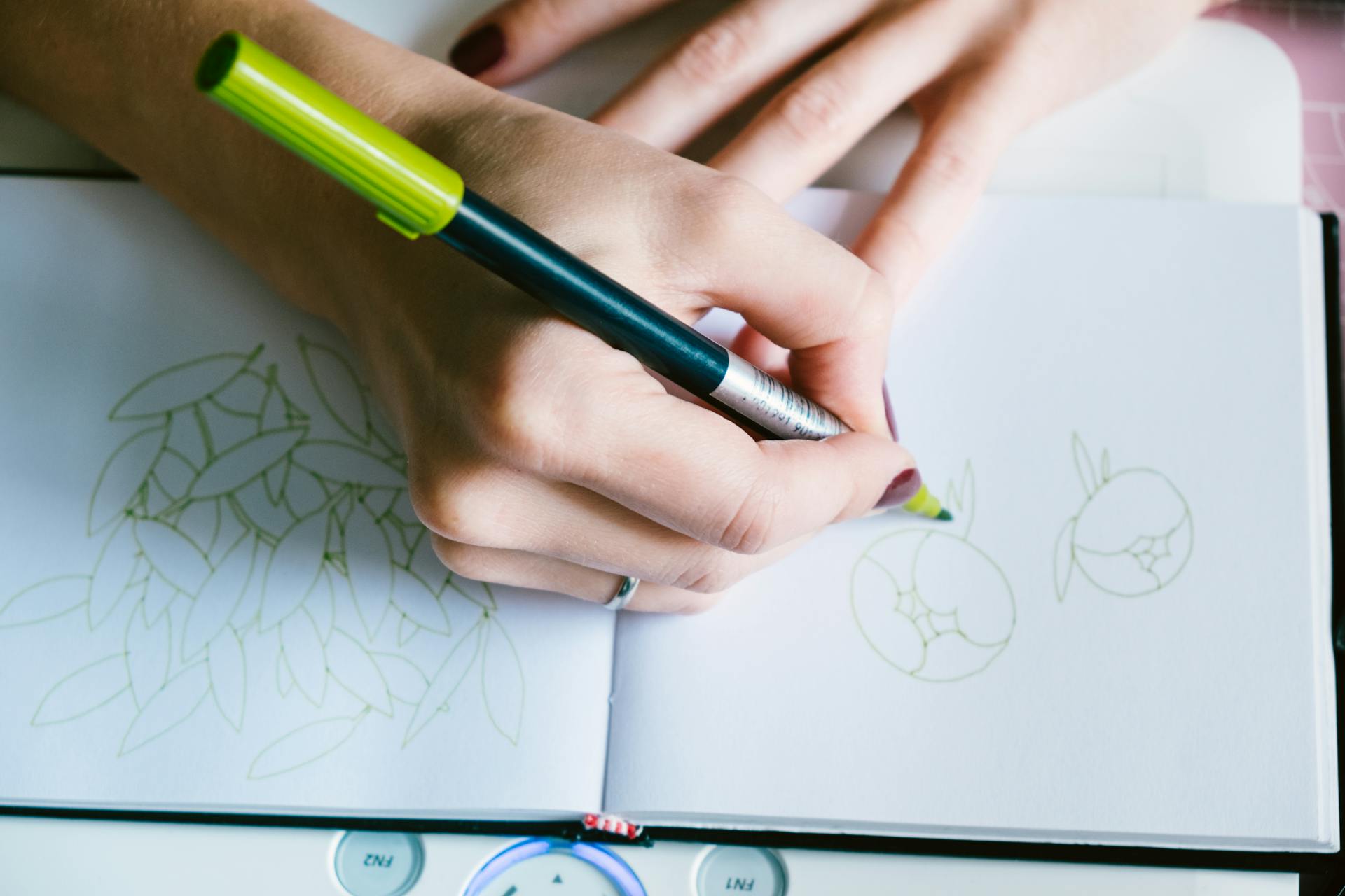 A close-up shot of a woman sketching | Source: Pexels