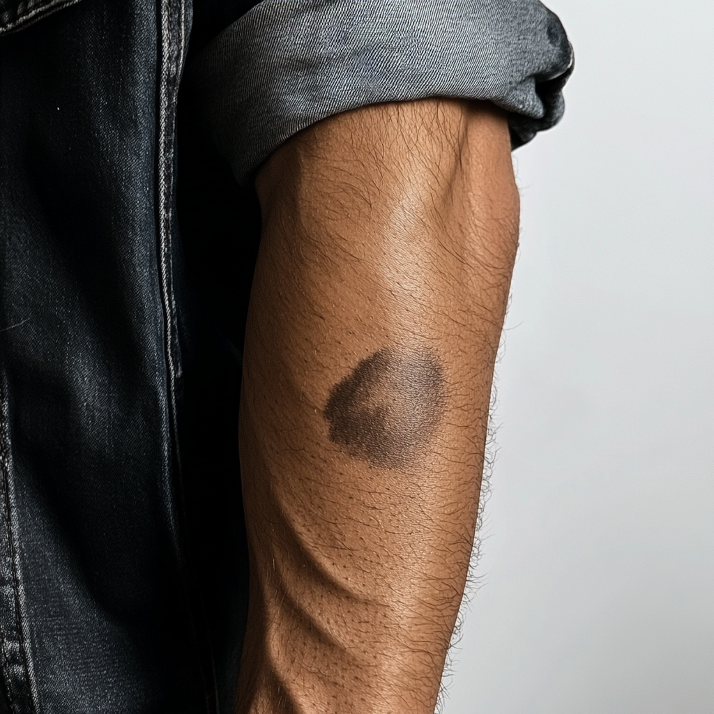 A birthmark on a man's arm | Source: Midjourney