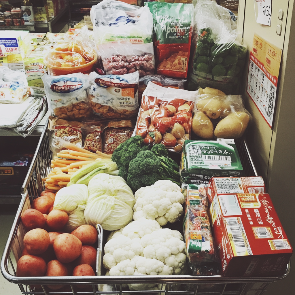 A close up of groceries | Source: Midjourney