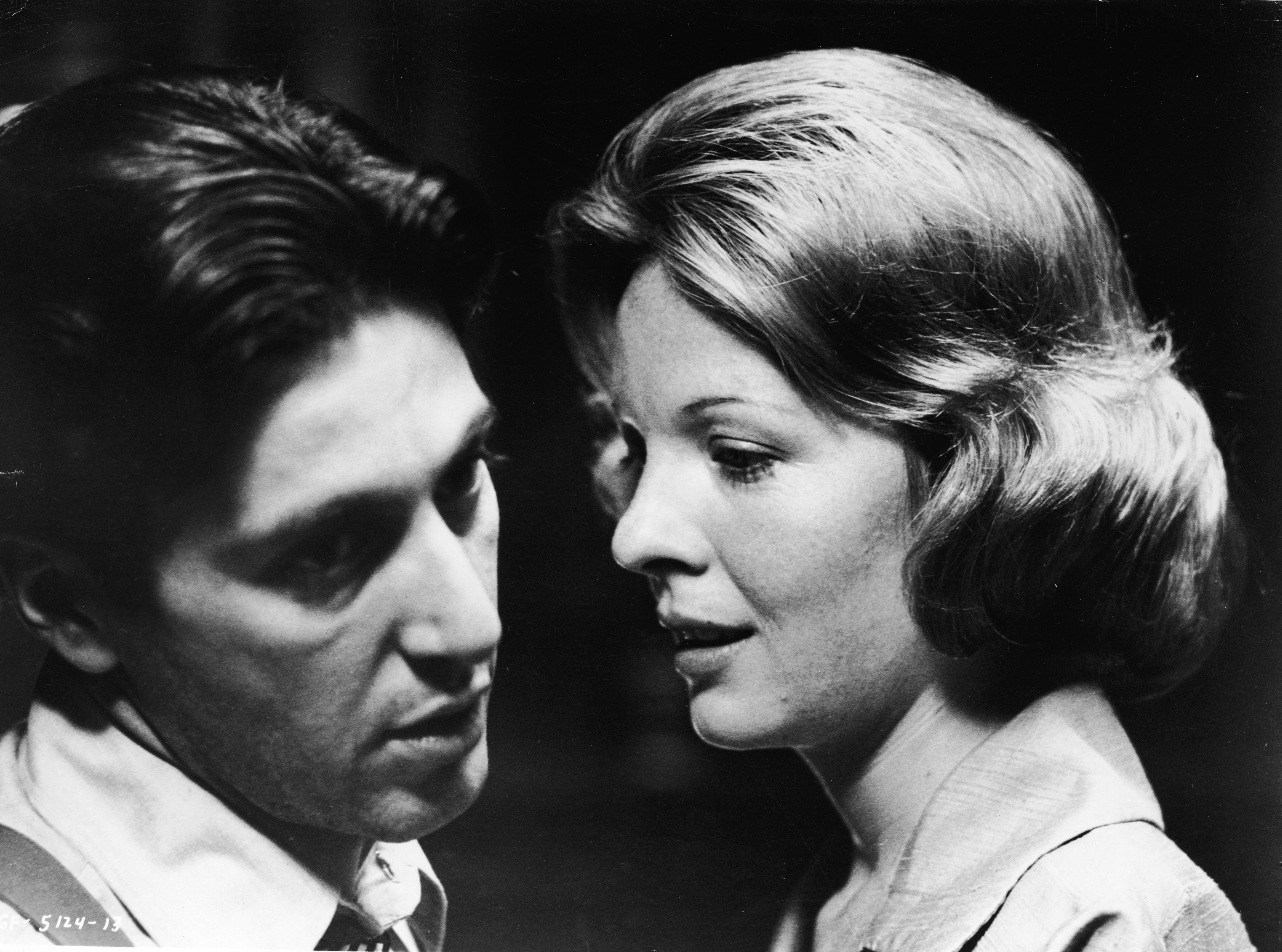 Al Pacino and Diane Keaton in a scene from "The Godfather," circa 1972. | Source: Getty Images
