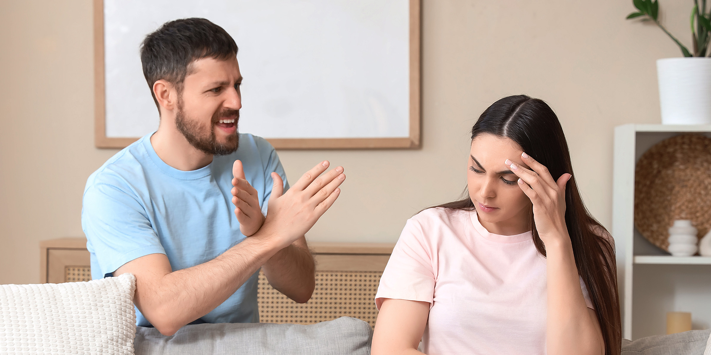 A couple arguing | Source: Shutterstock