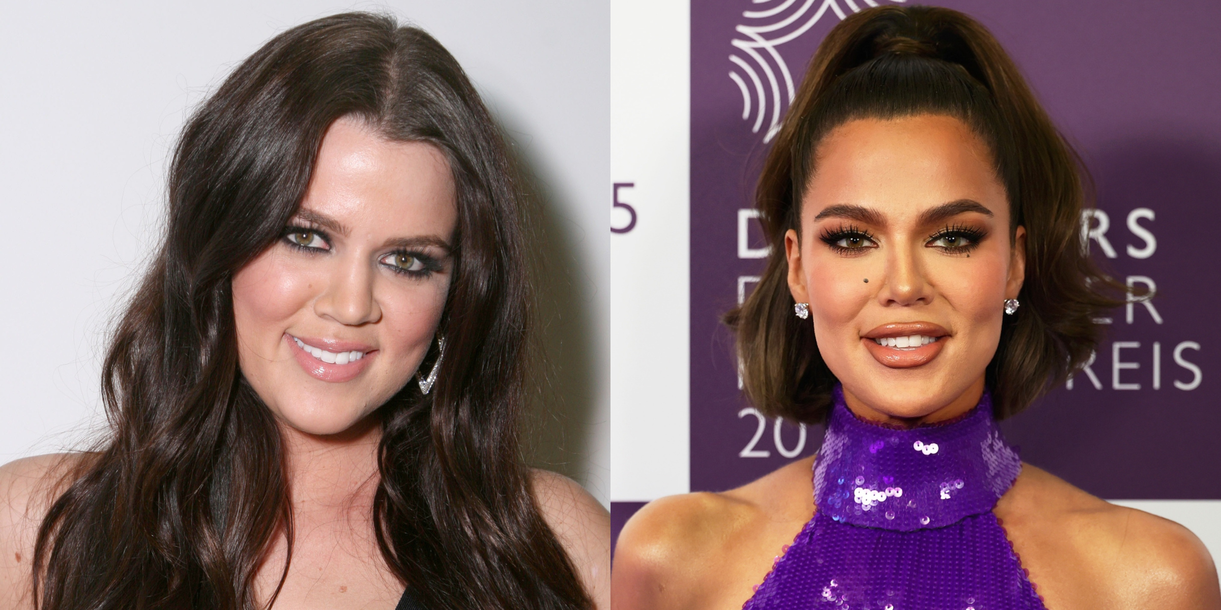 Khloe Kardashian circa 2007 and 2025 | Source: Getty Images