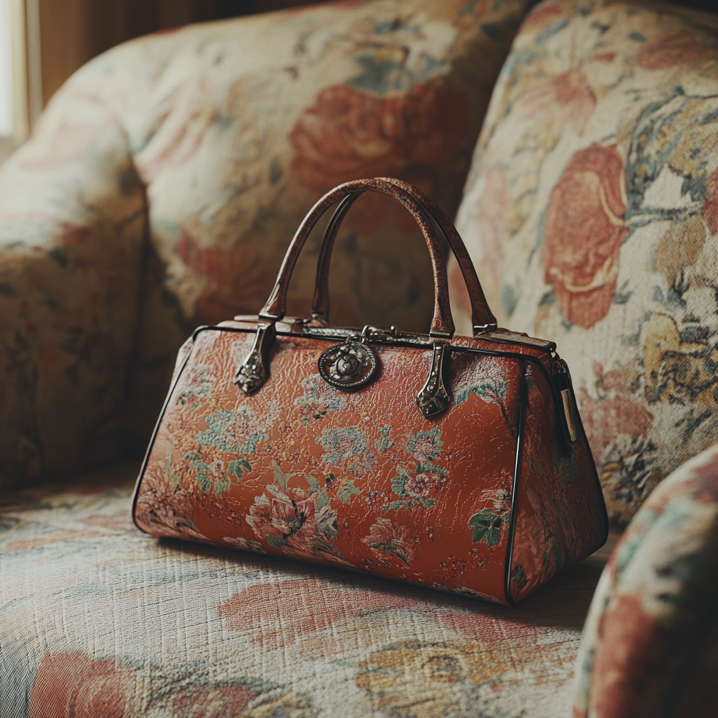 A purse on a couch | Source: Midjourney