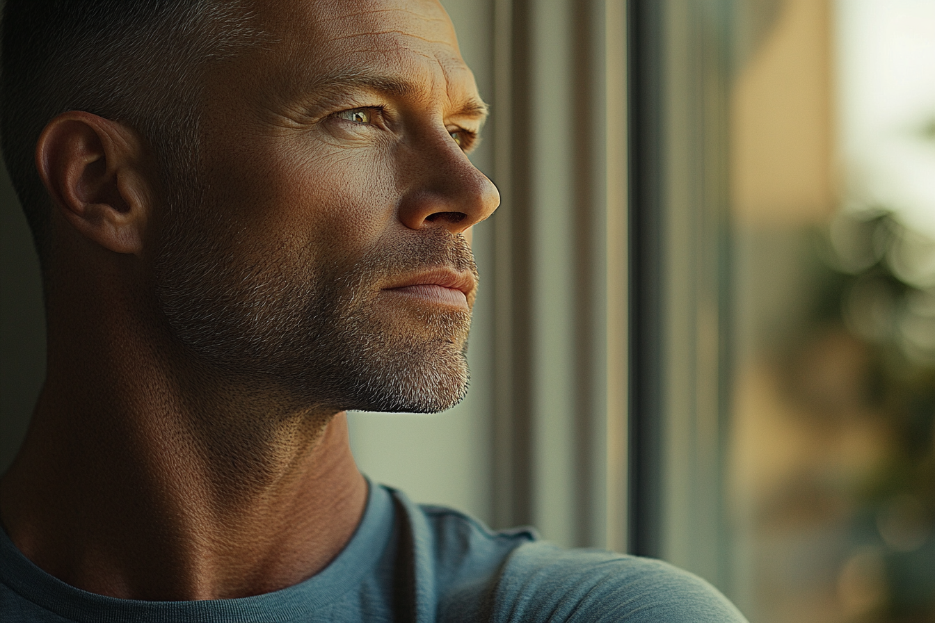 A man looking outside | Source: Midjourney