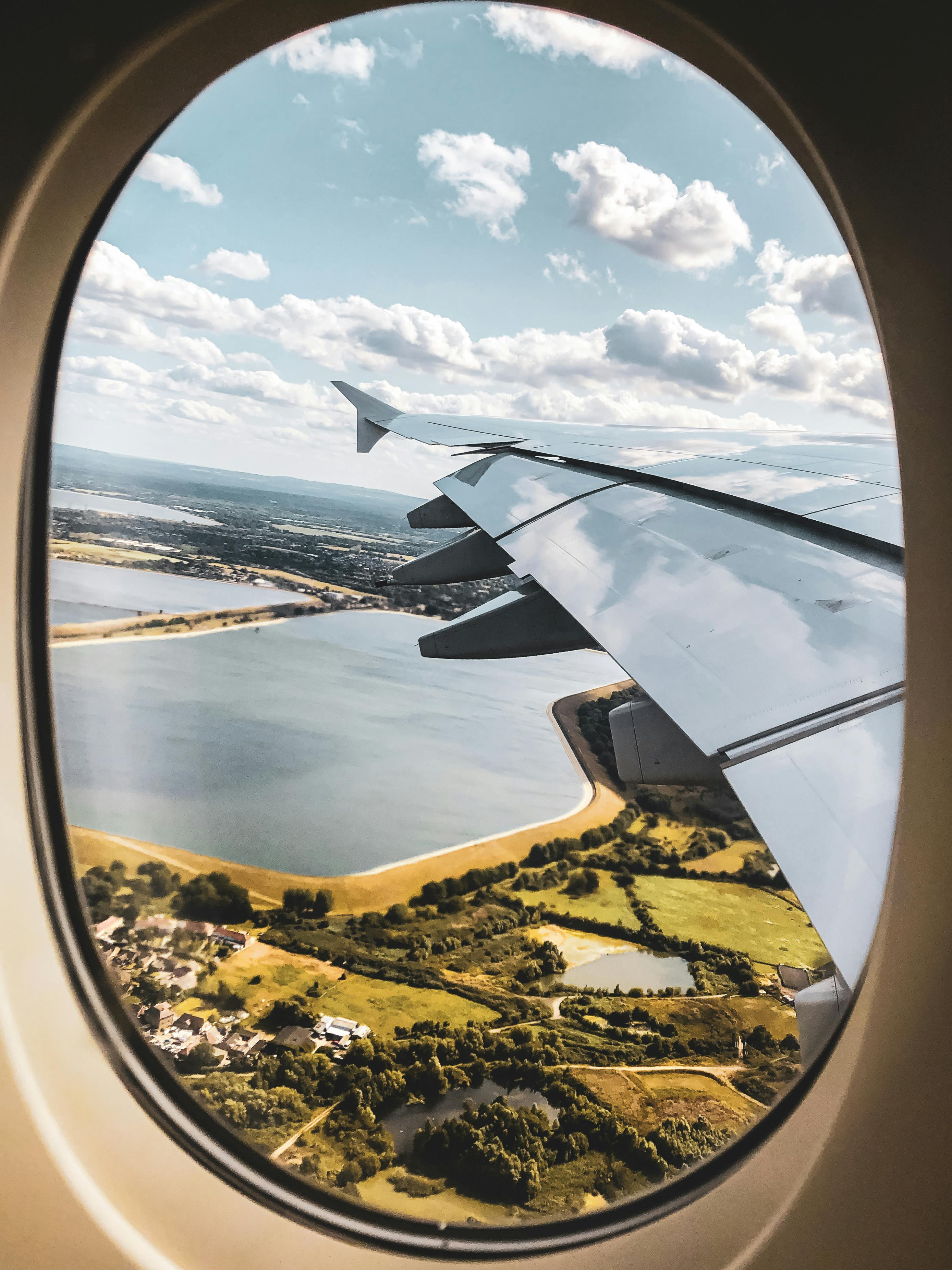 The view from an airplane | Source: Pexels