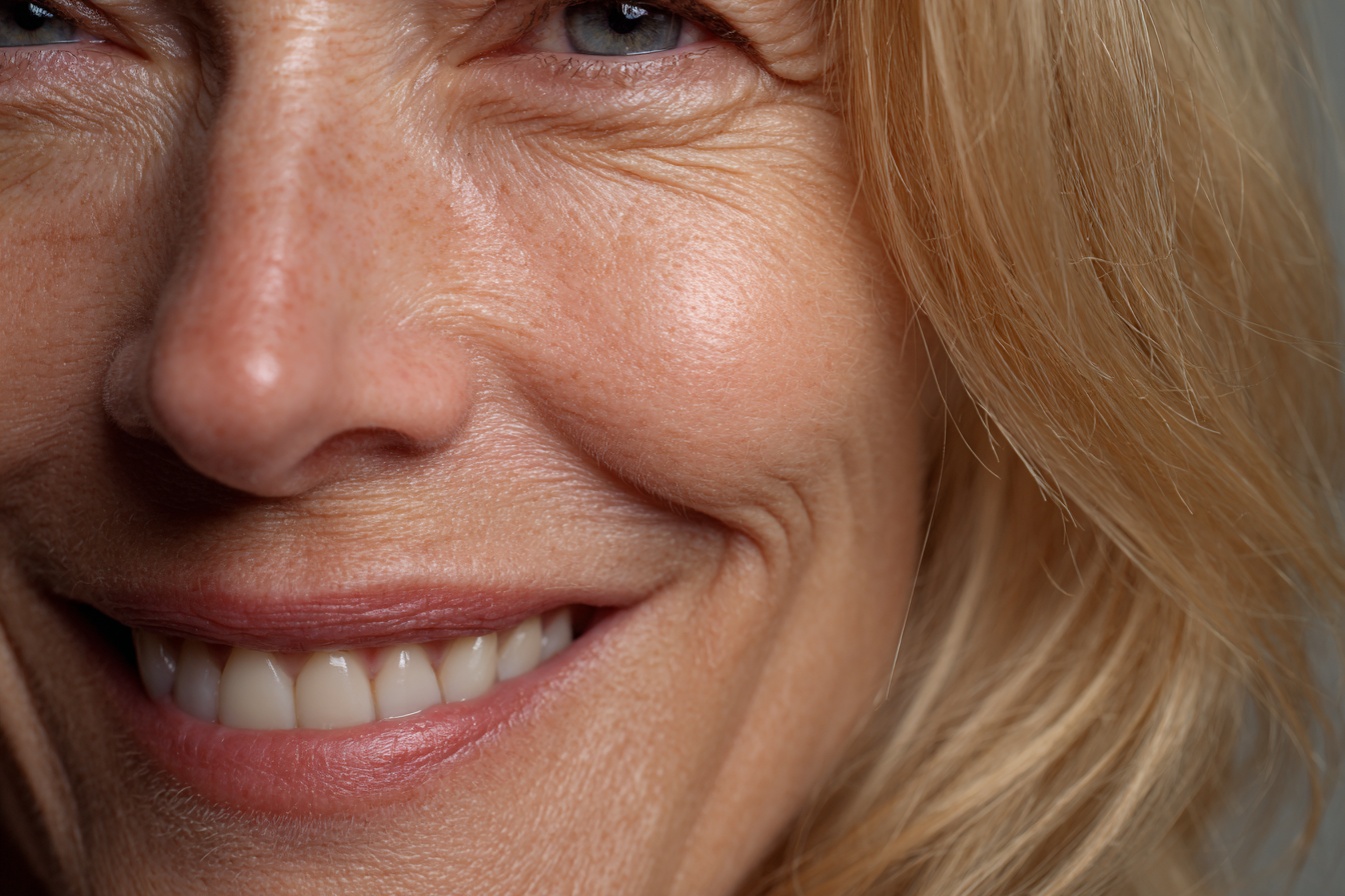 A woman smiling at someone | Source: Midjourney
