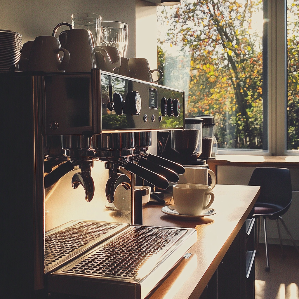 A coffee machine in an office | Source: Midjourney