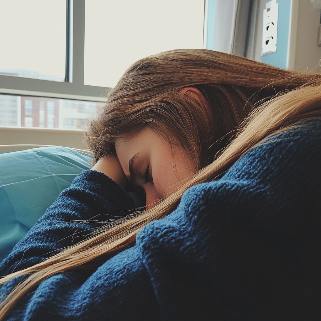 A close up of an emotional young woman | Source: Midjourney