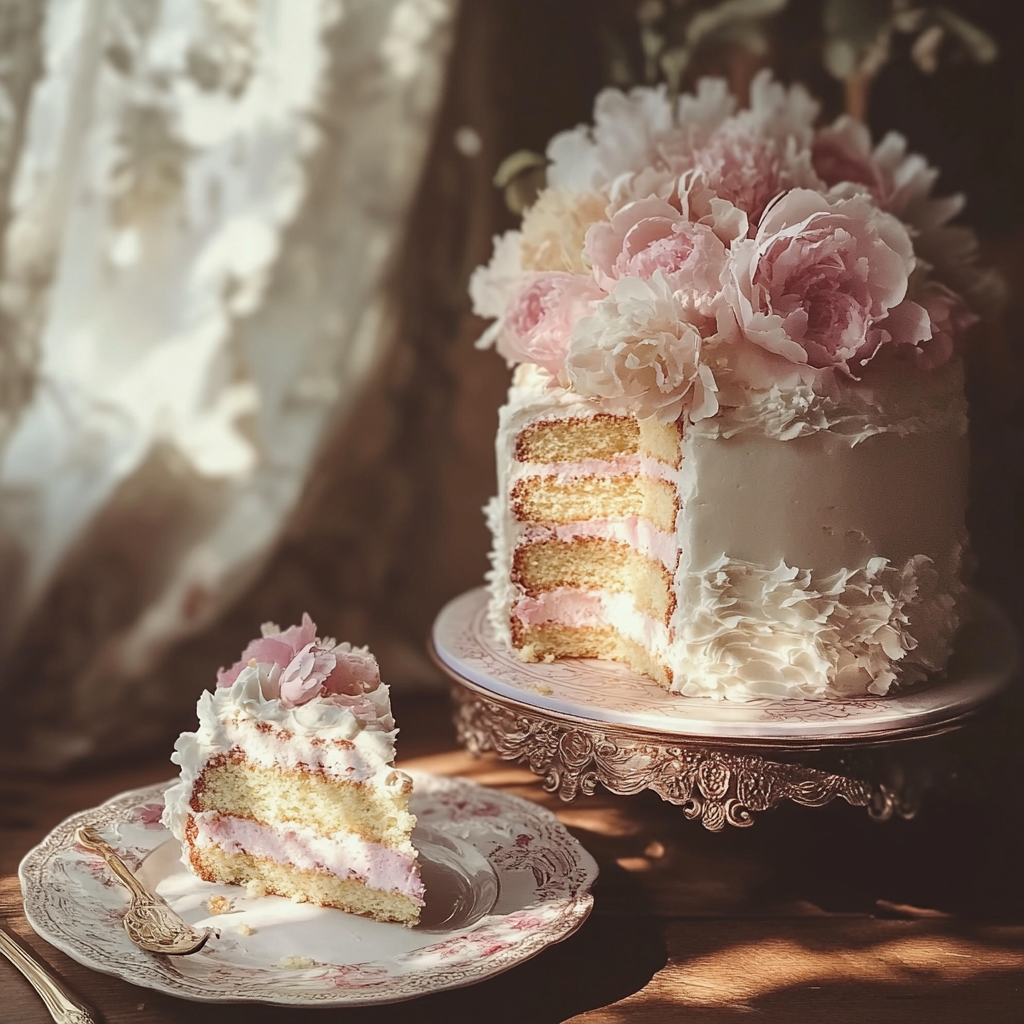 A wedding cake | Source: Midjourney