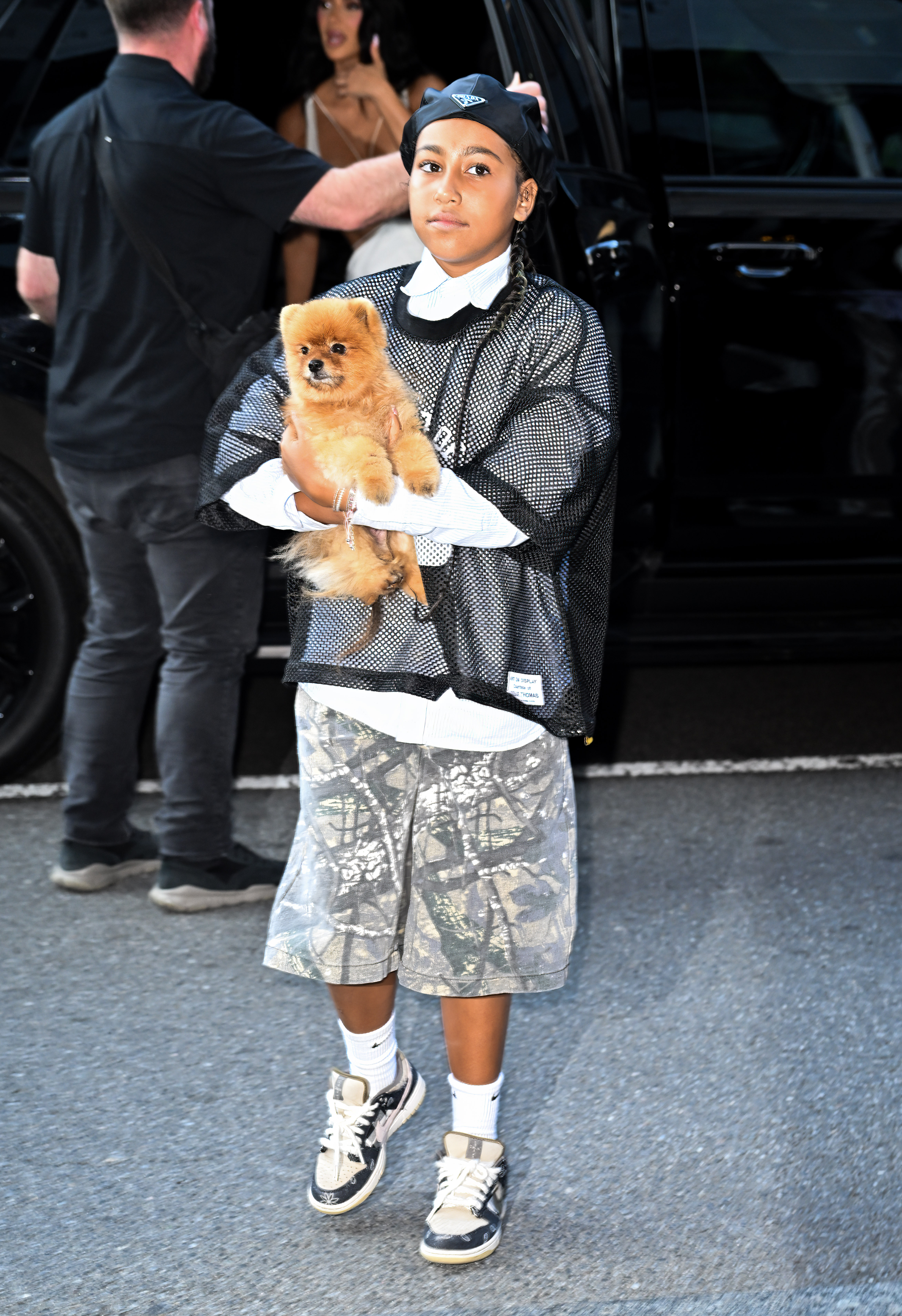 North West seen in Midtown Manhattan on August 14, 2024, in New York. | Source: Getty Images