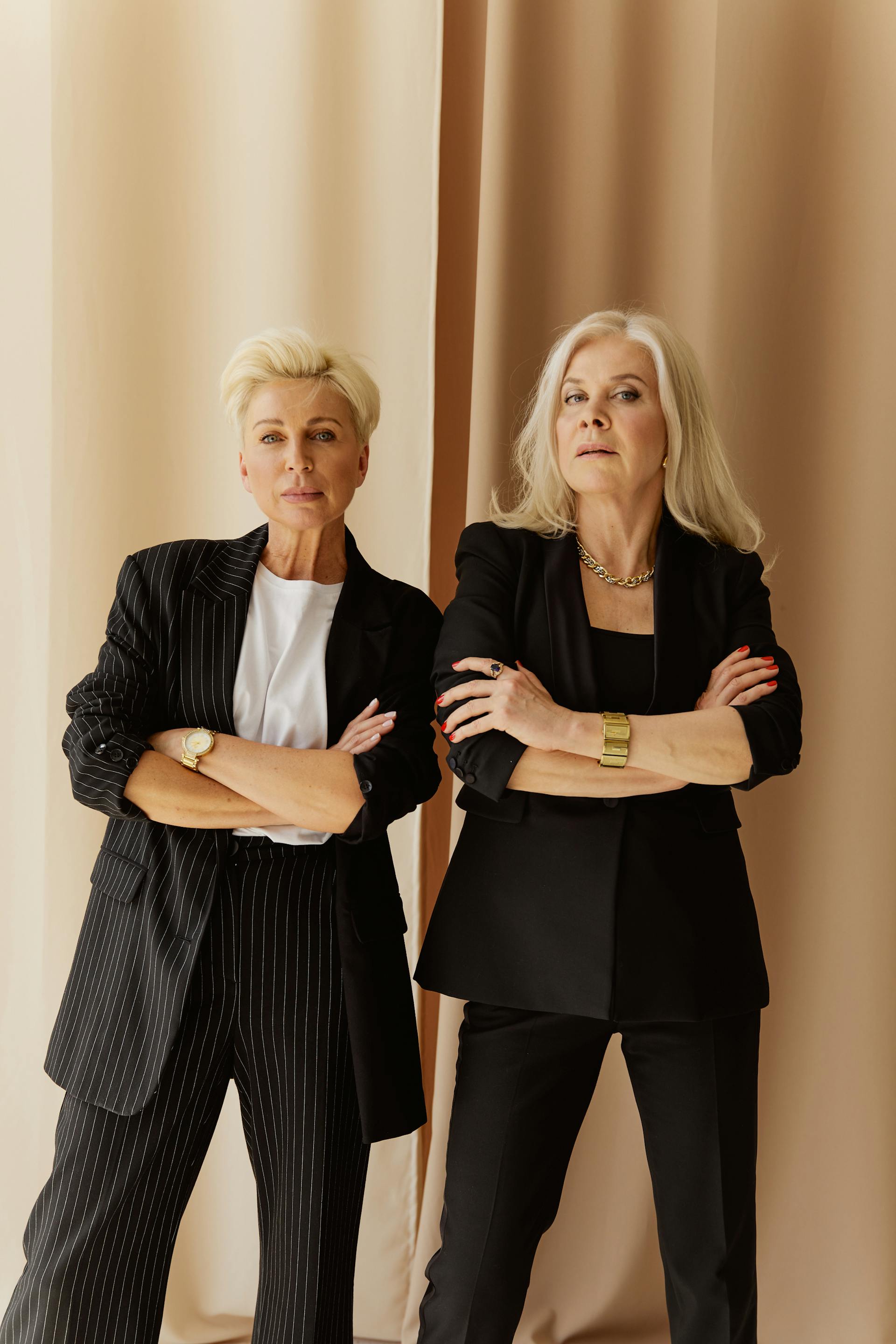 Two stern-looking woman | Source: Pexels