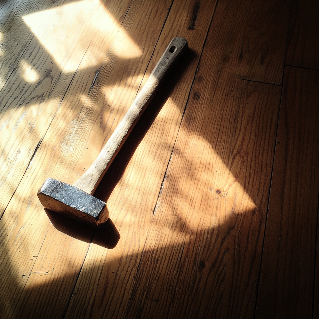 A hammer on the floor | Source: Midjourney