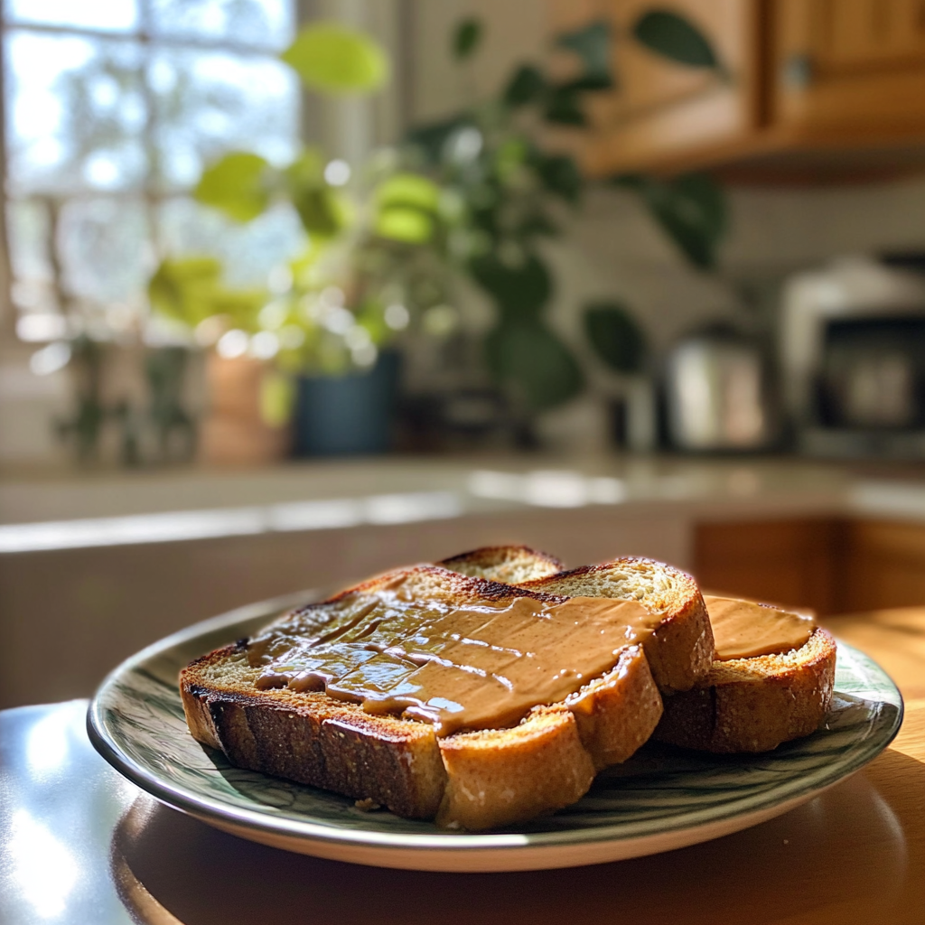 Toast on a plate | Source: Midjourney