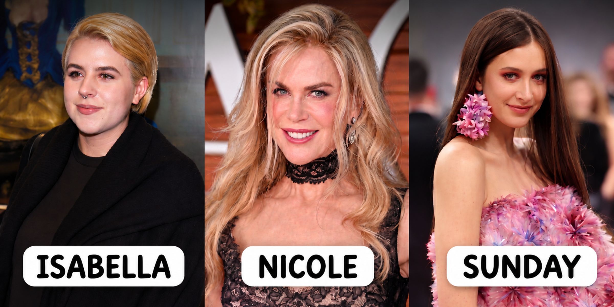 Isabella Jane Cruise | Nicole Kidman | Sunday Rose | Source: Getty Images