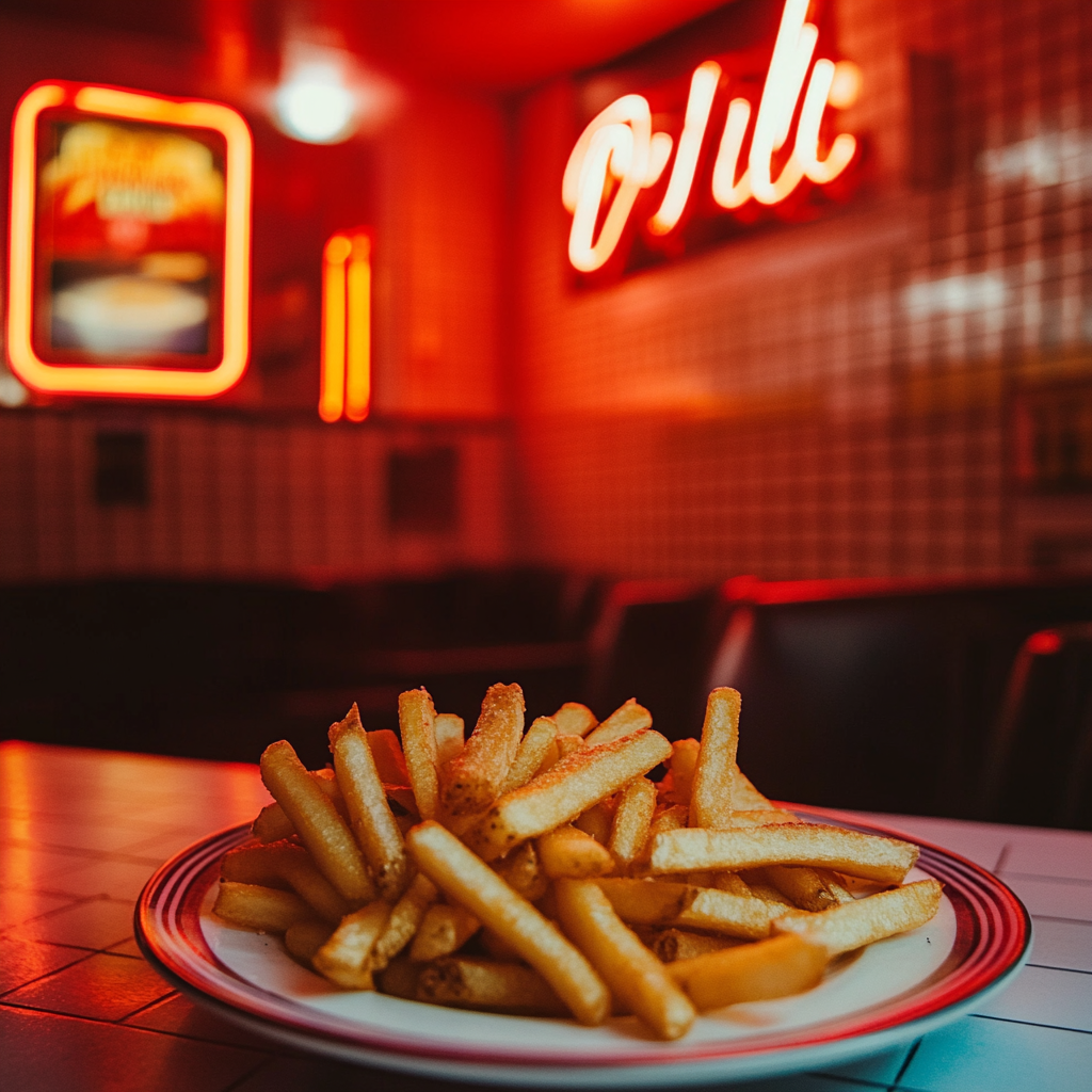 A plate of fries | Source: Midjourney