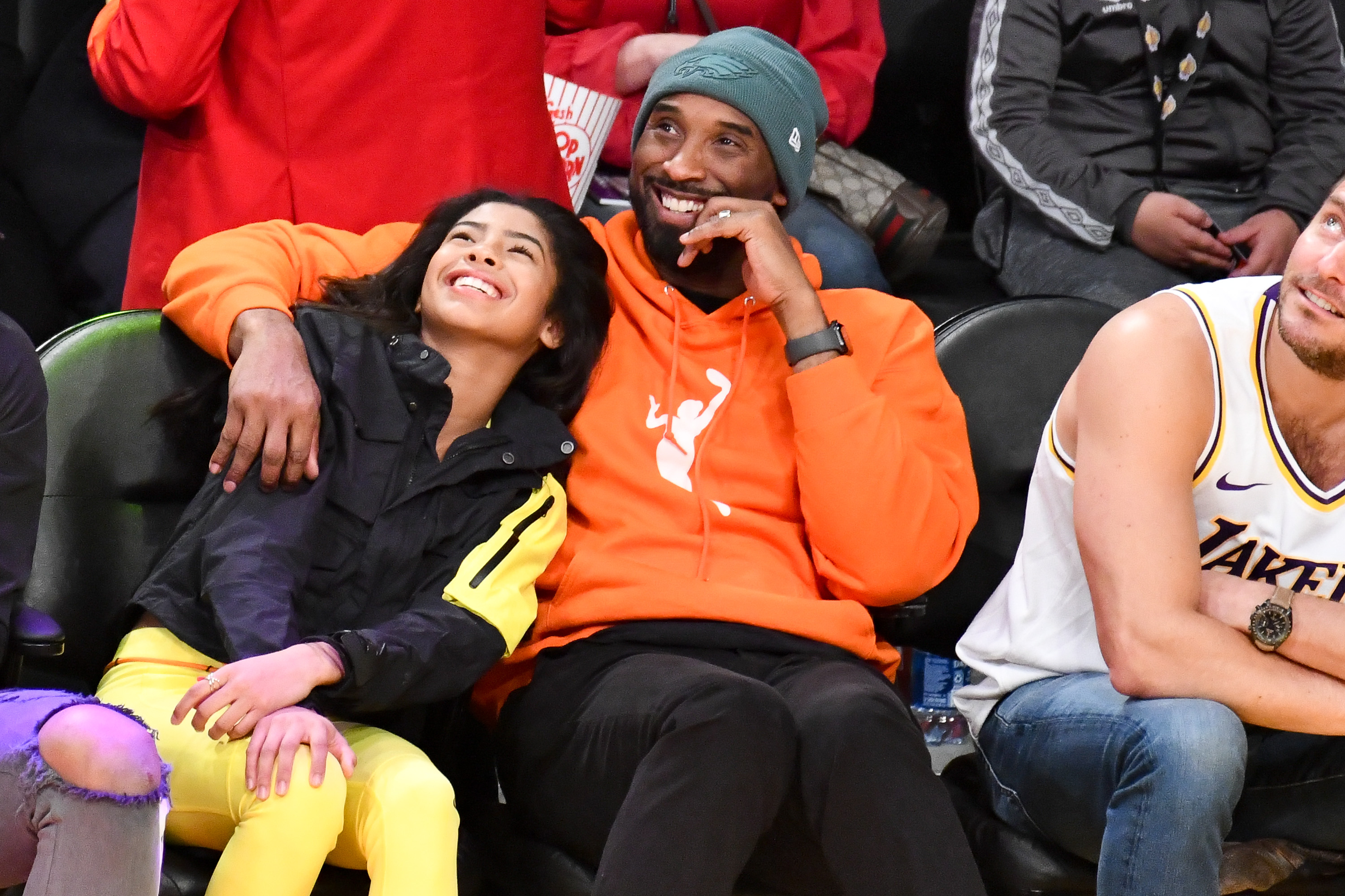 Kobe Bryant and daughter Gianna Bryant attend a basketball game between the Los Angeles Lakers and the Dallas Mavericks at Staples Center on December 29, 2019 in Los Angeles, California. | Source: Getty Images