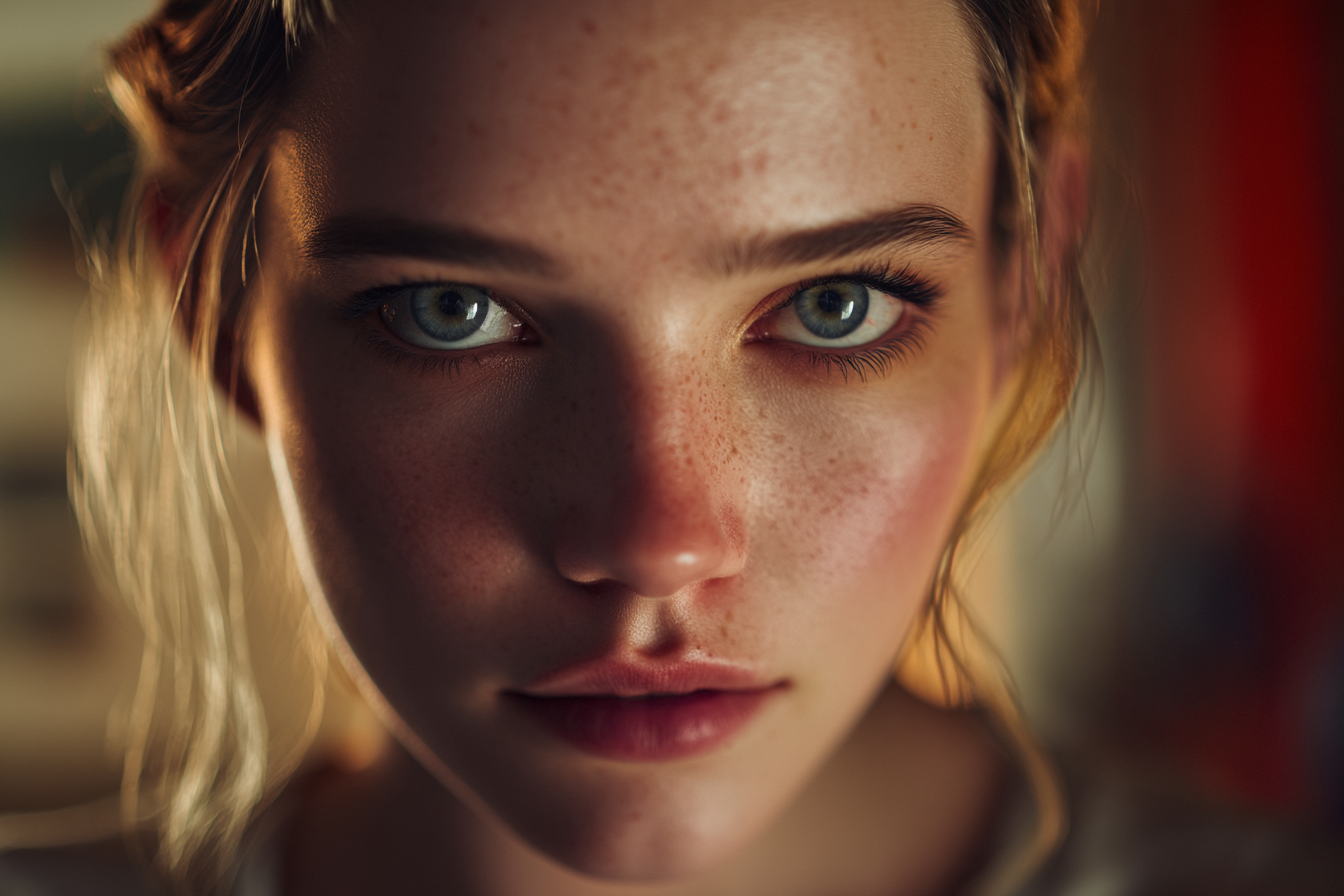 A close-up shot of a young woman | Source: Midjourney