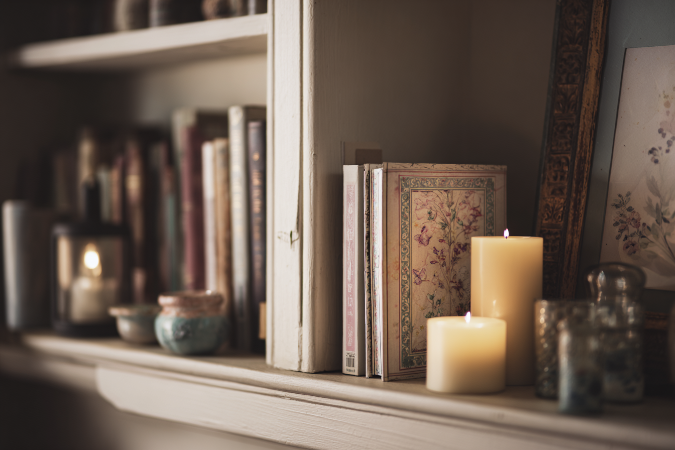 A living room shelf | Source: Midjourney
