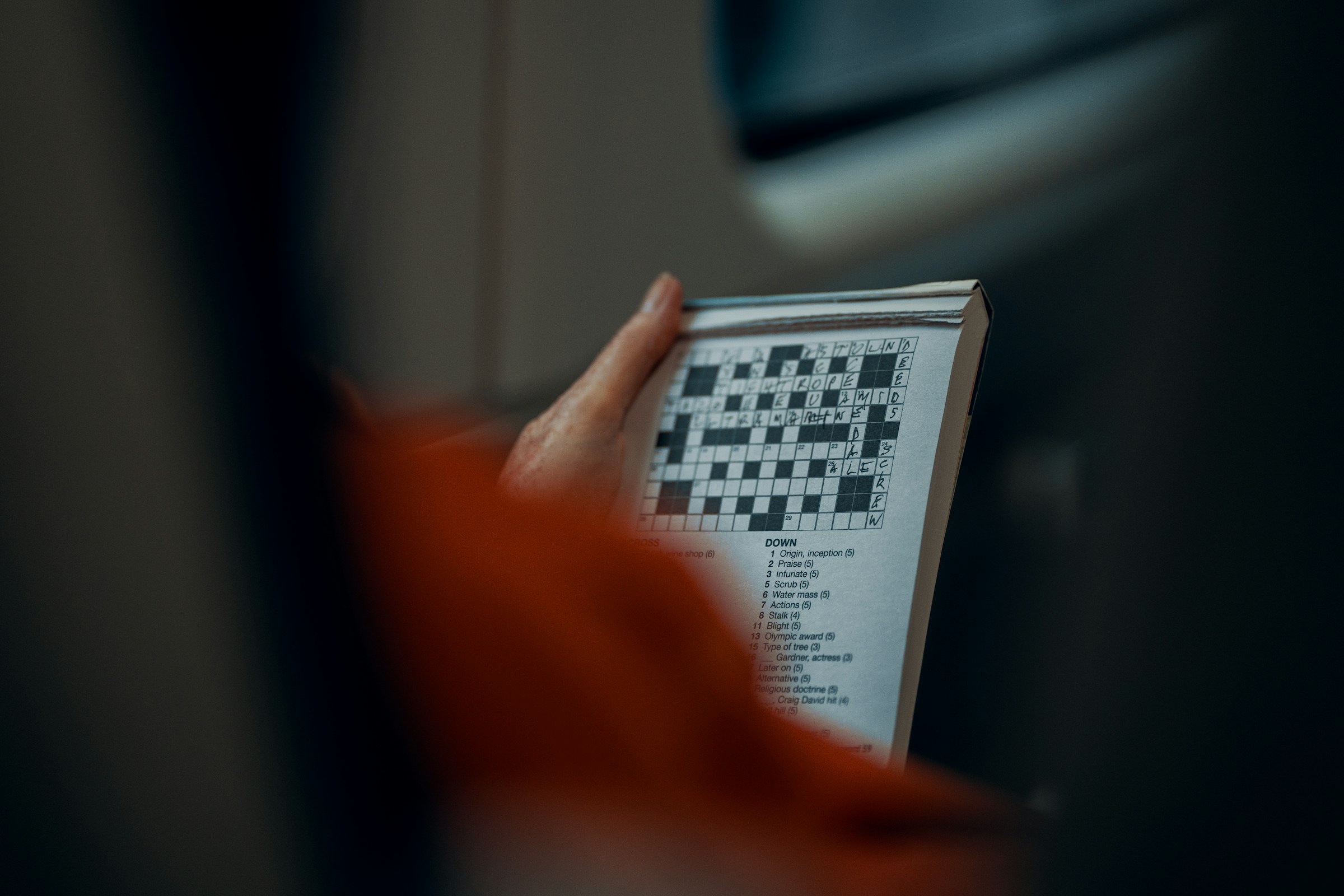 A person holding a crossword puzzle | Source: Pexels