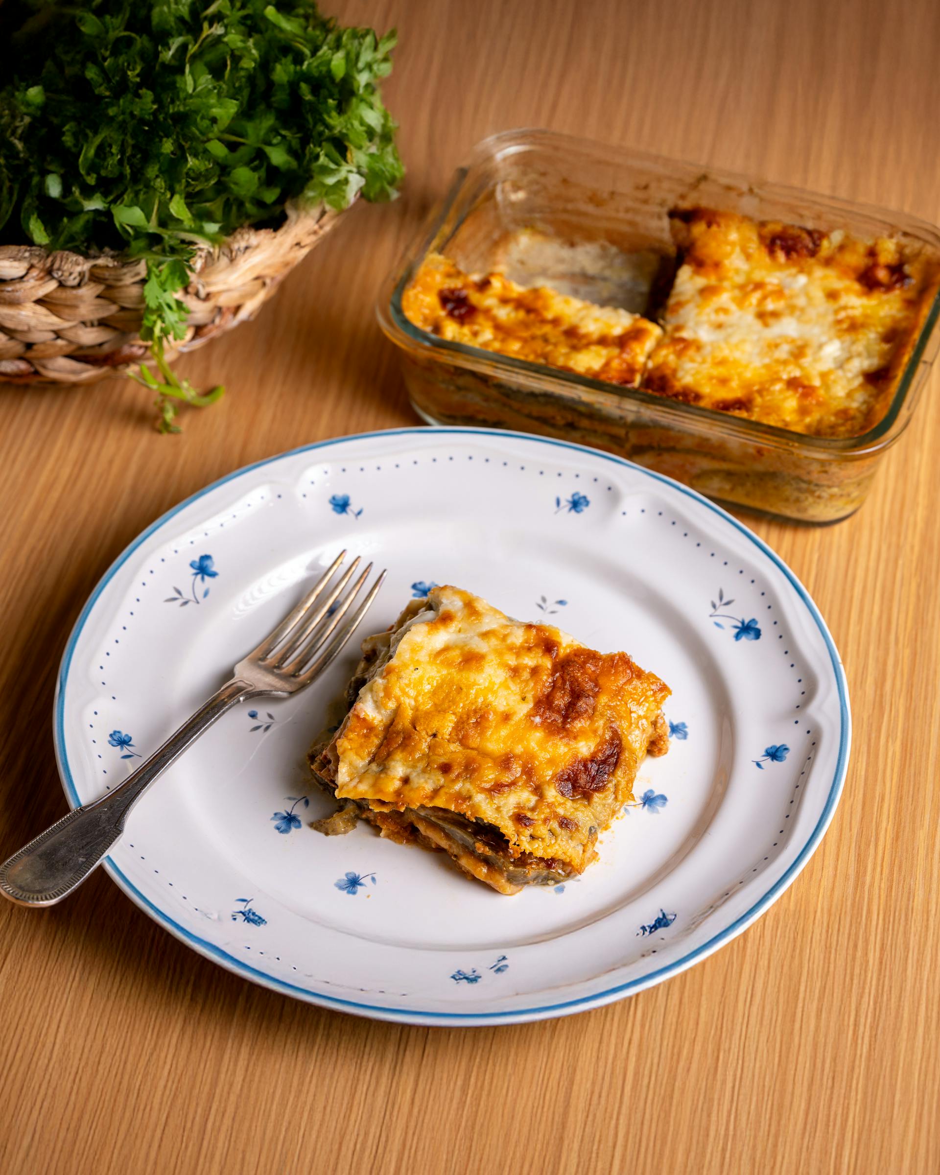 Lasagna on a table | Source: Pexels