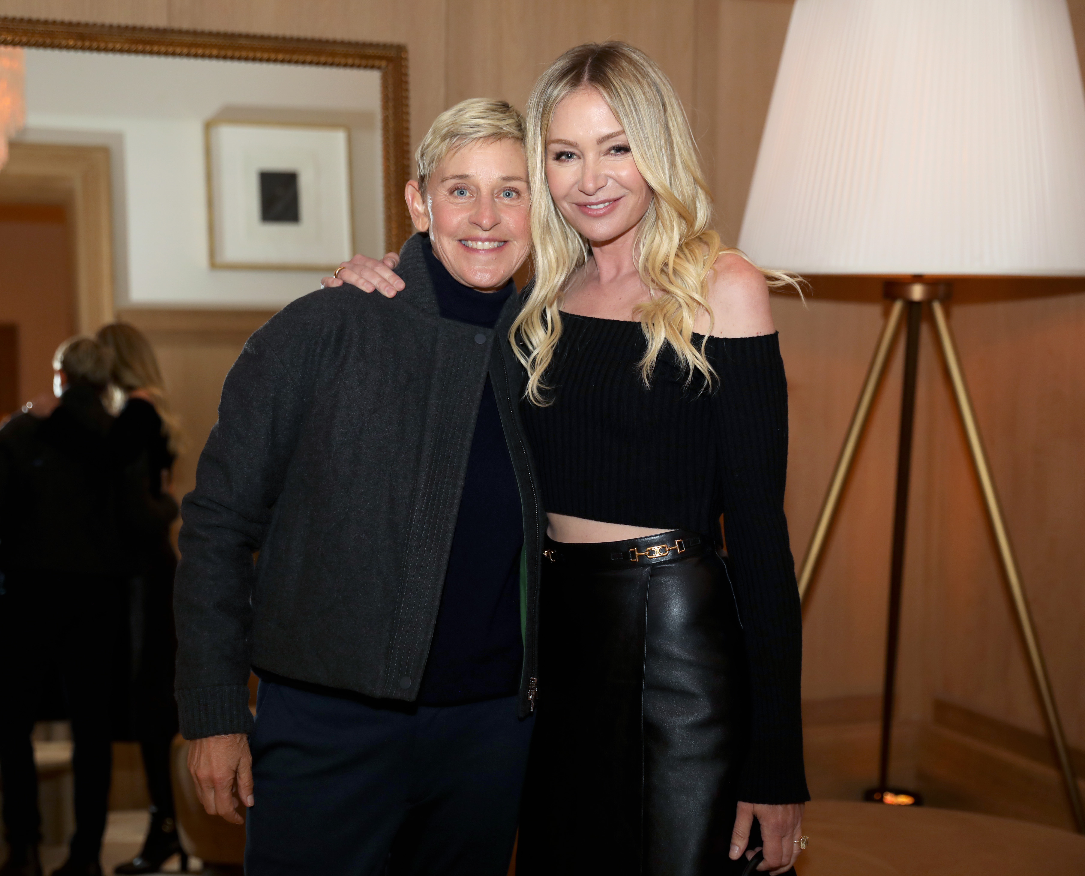 Ellen DeGeneres and Portia de Rossi at the unveiling of RH San Francisco, The Gallery at the Historic Bethlehem Steel Building on March 17, 2022 | Source: Getty Images
