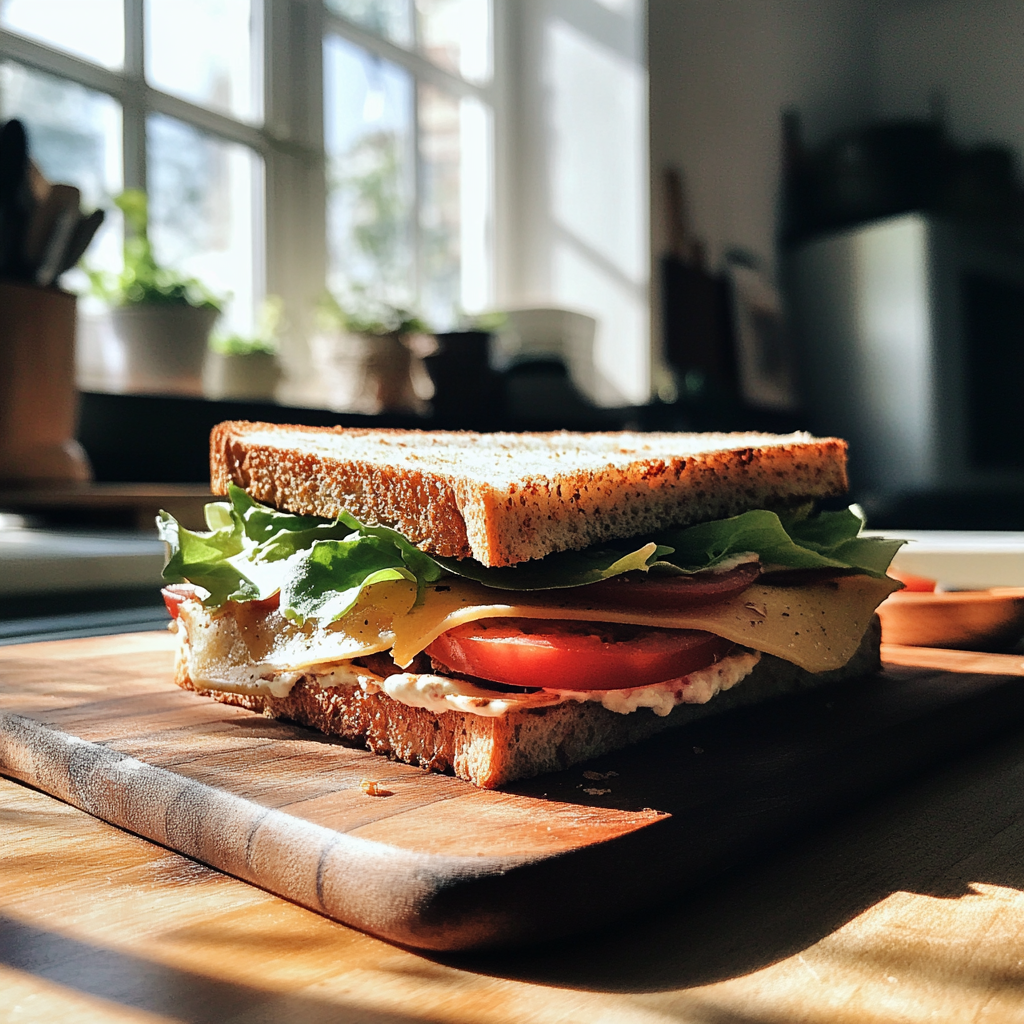 A sandwich on a board | Source: Midjourney