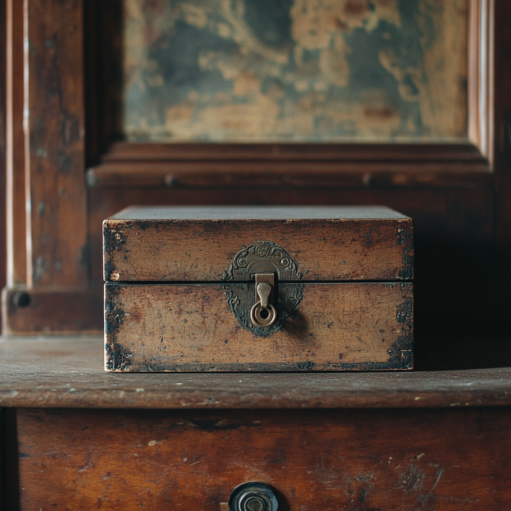 A lockbox on a dresser | Source: Midjourney