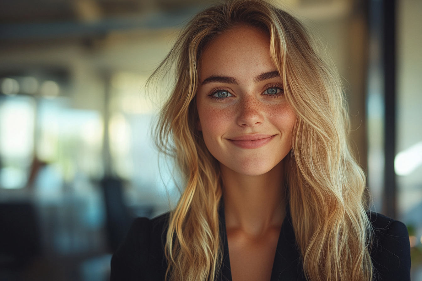 A smiling woman | Source: Midjourney