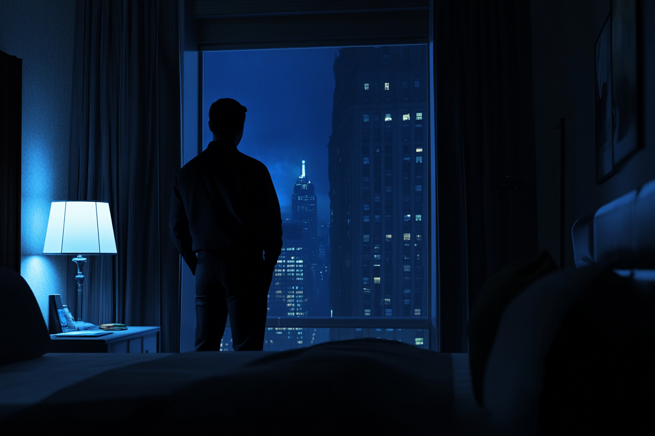 A man standing near a window | Source: Midjourney
