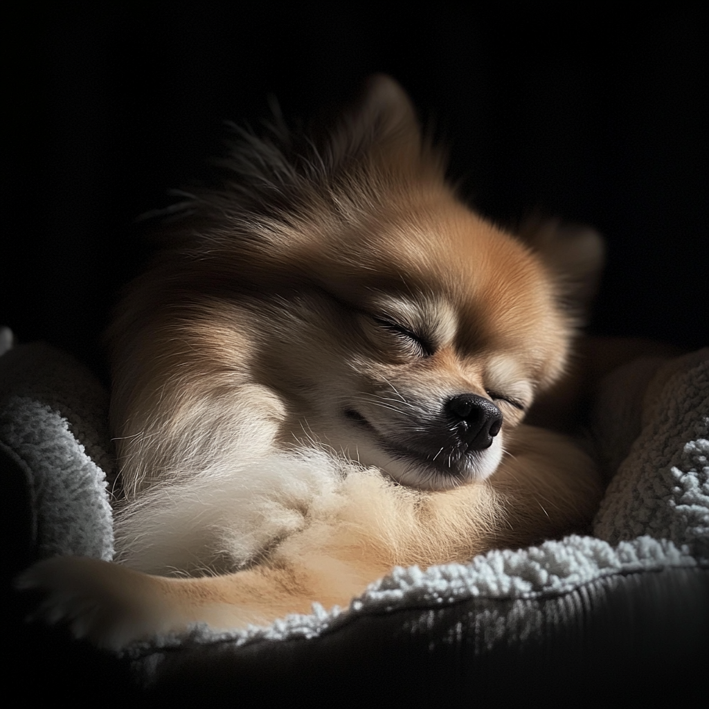 A sleeping dog | Source: Midjourney