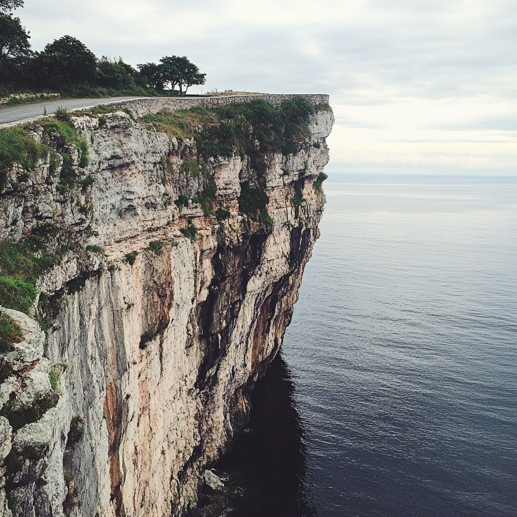 A steep cliff | Source: Midjourney