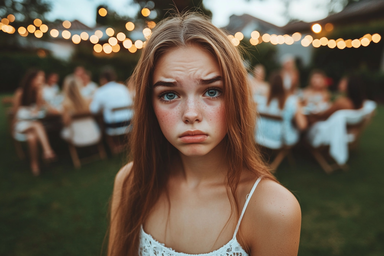 Une adolescente à l'air triste | Source : Midjourney