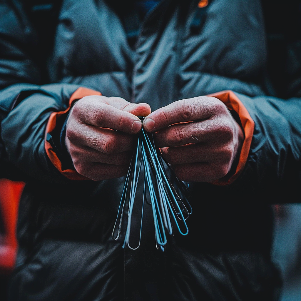 A person holding zip ties | Source: Midjourney