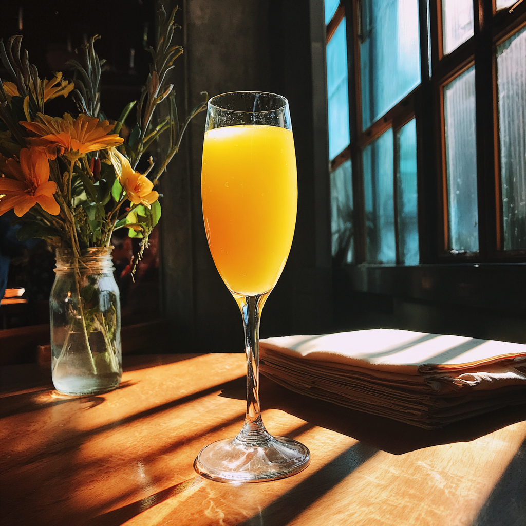 A mimosa on a table | Source: Midjourney