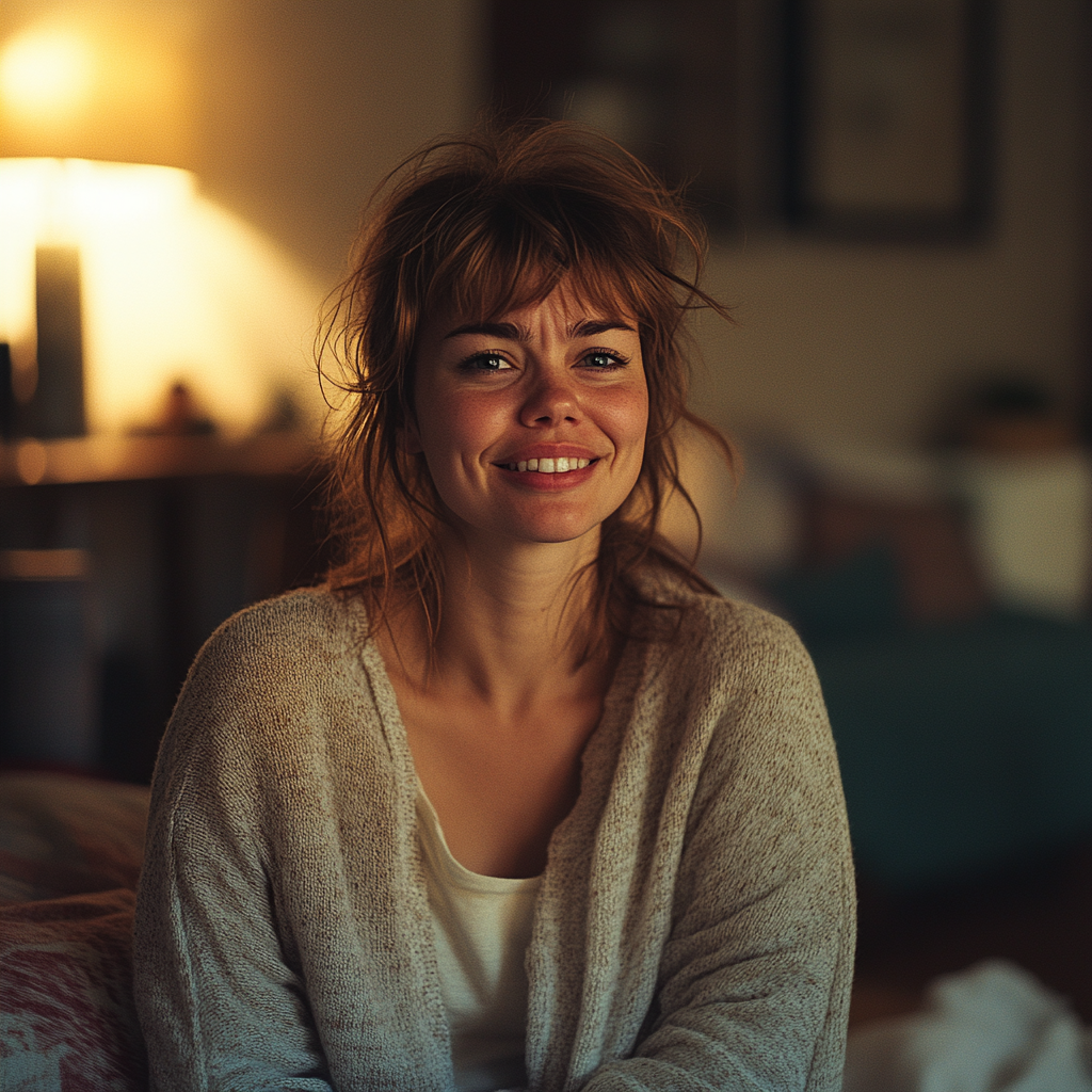 A content and happy woman | Source: Midjourney