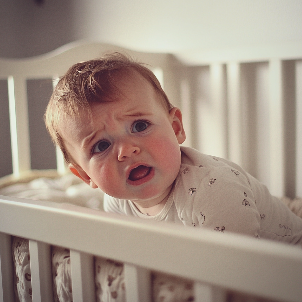A fussing baby boy | Source: Midjourney