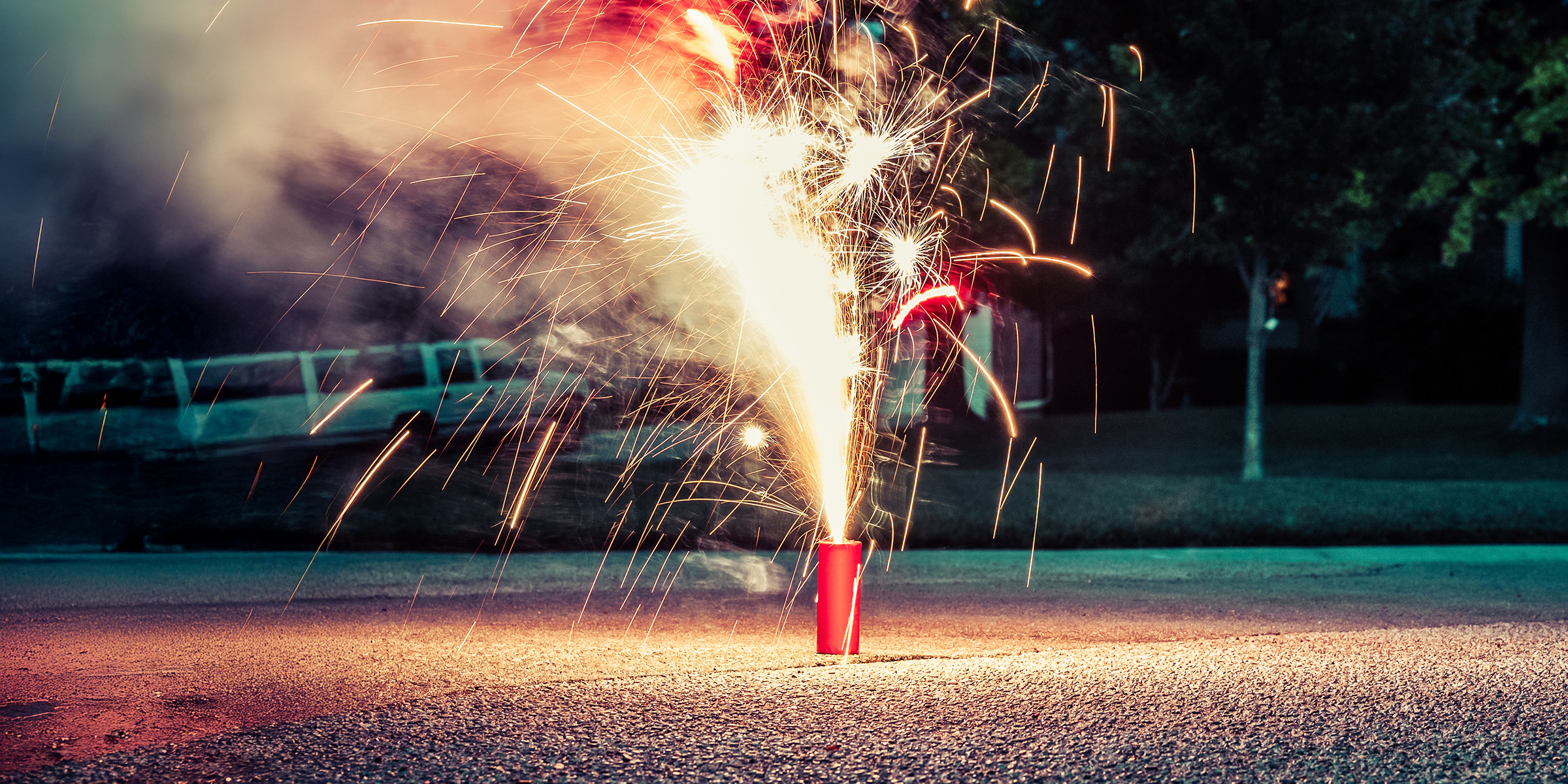 A lit firework | Source: Shutterstock