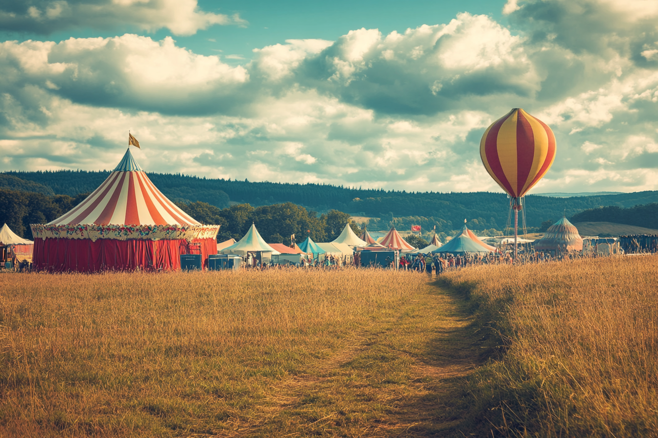 A circus in a field | Source: Midjourney