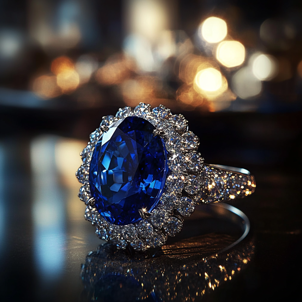 A ring placed on the table | Source: Midjourney